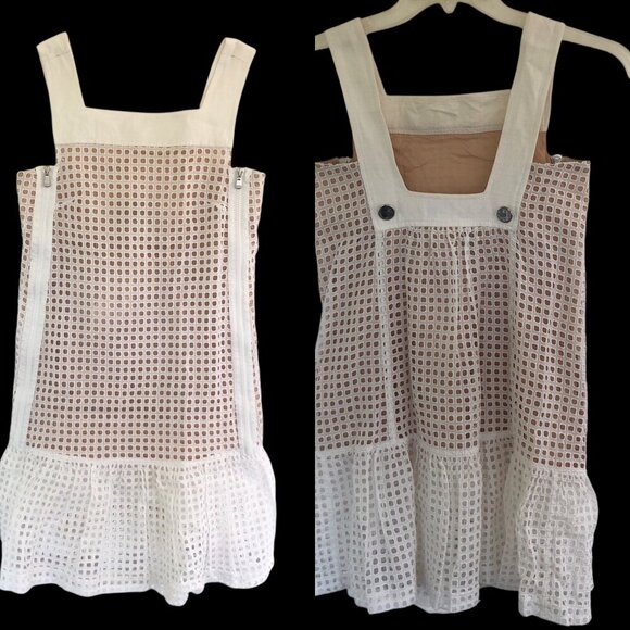 Spportmax Mesh Eyelet Drop Waist Dress Size 2 - Picture 1 of 10